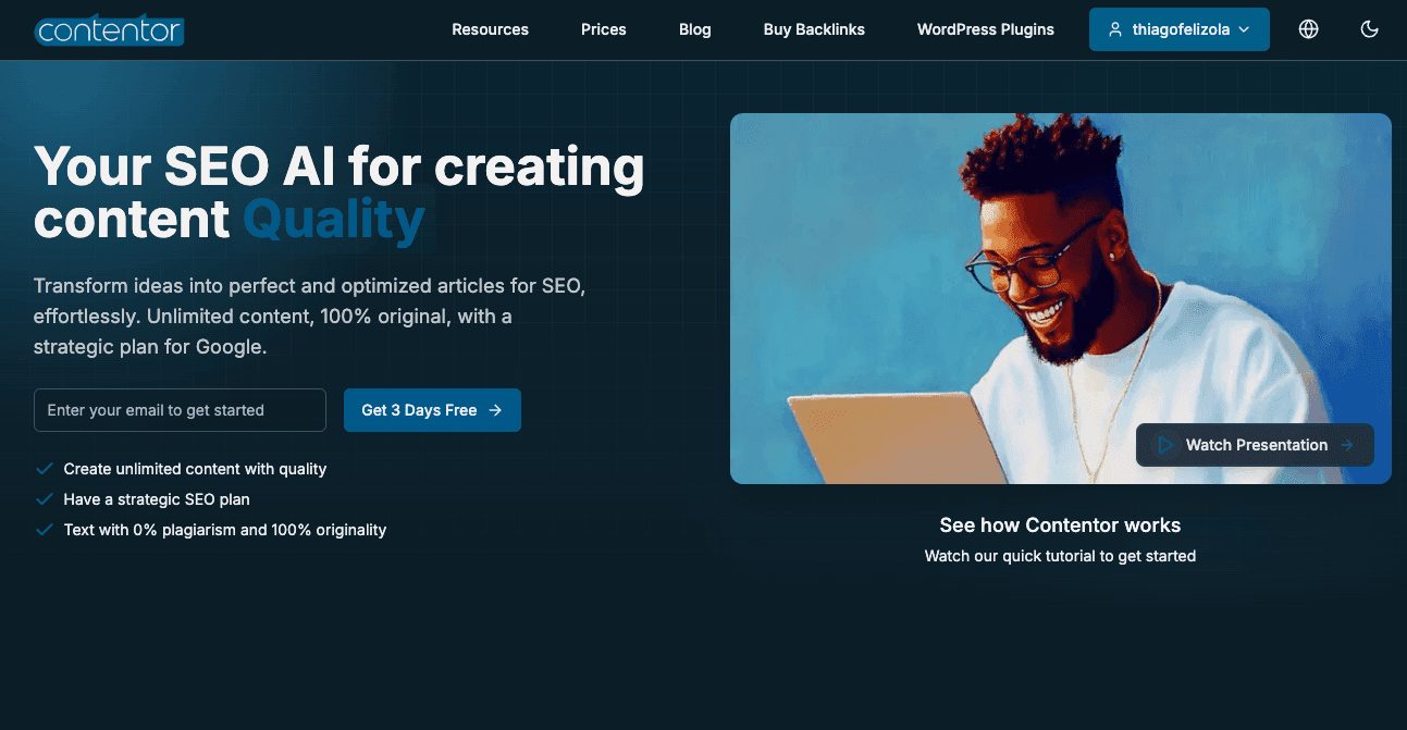 Contentor Logo - Specialized SEO and content creation platform