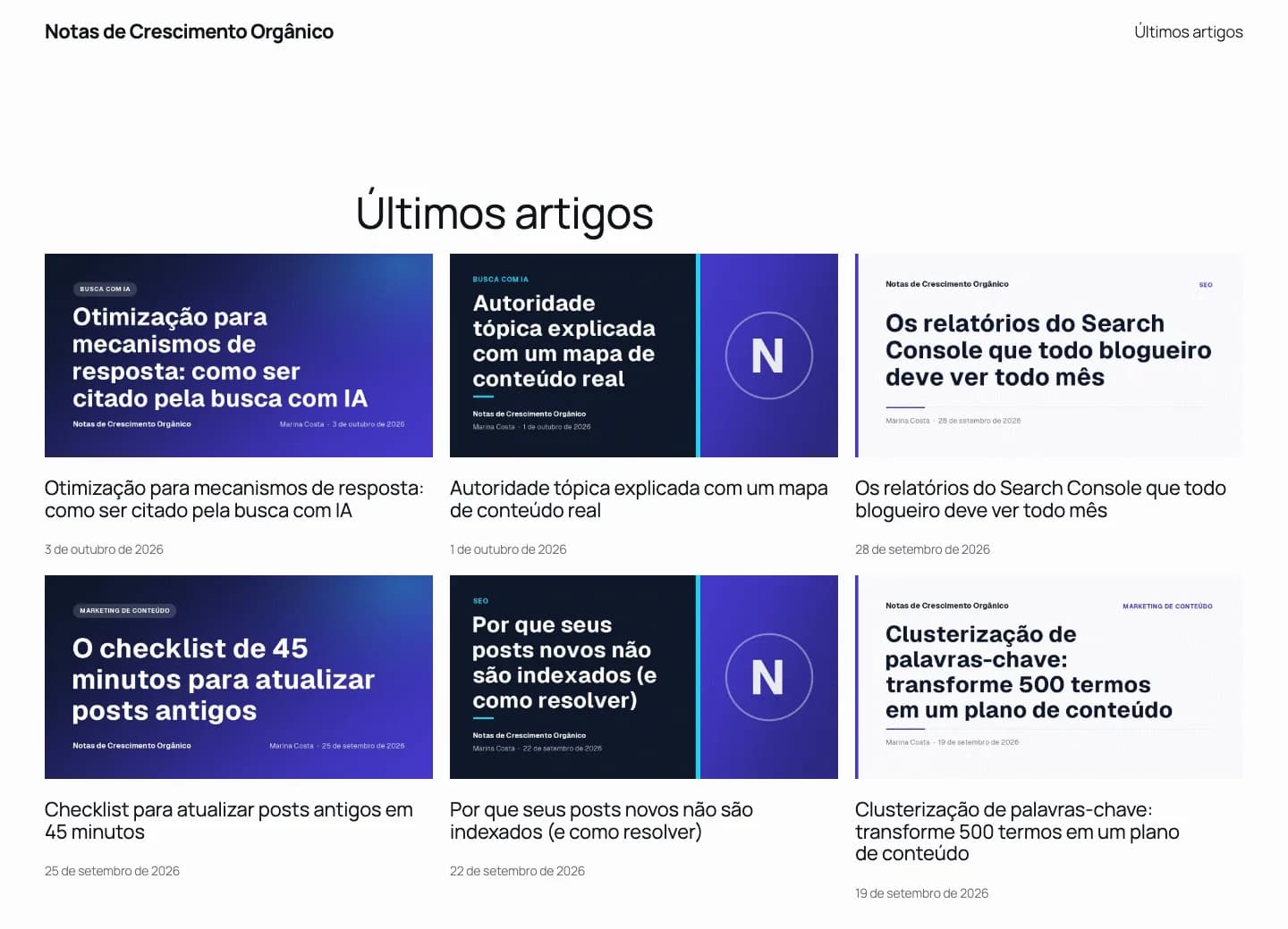 Contentor Social Image Generator: Imagens destacadas geradas num blog, misturando os modelos.
