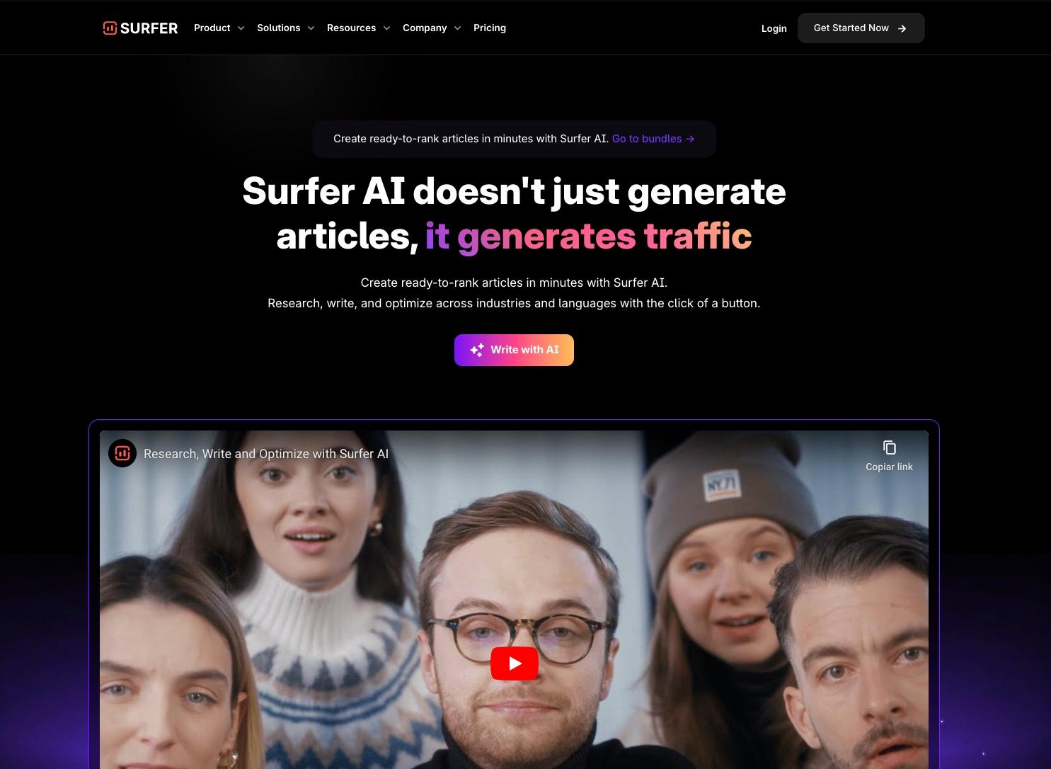 Surfer - SEO Content Optimization Platform Surfer Logo - SEO content optimization platform