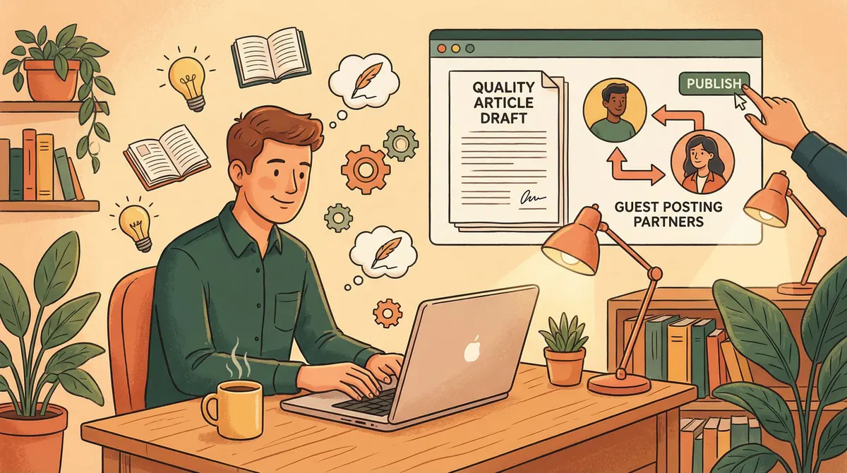 Escrita de guest post e colaboração de conteúdo